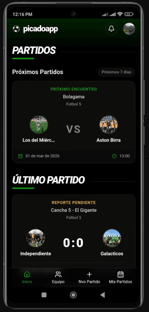 Picado App Screenshot 1