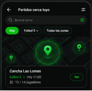Partidos por tu Zona